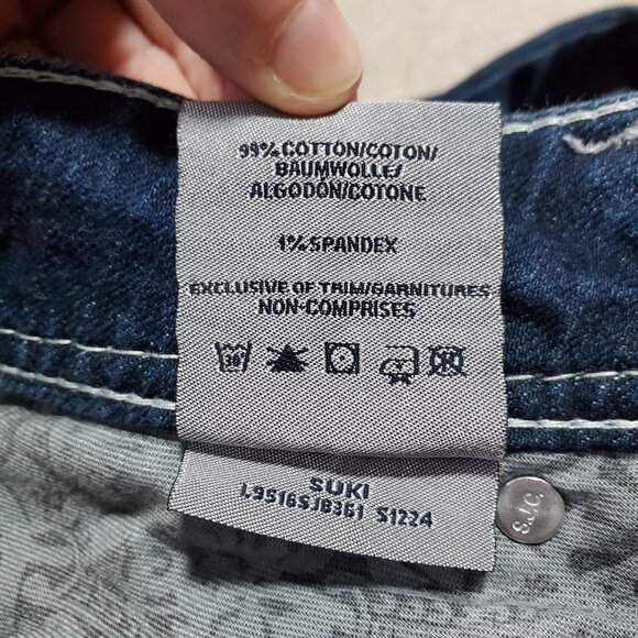 SILVER JEANS Suki Bootcut Jeans Stretch Mid-Rise Indigo Blue Women's 32 X 33" - Picture 9 of 15